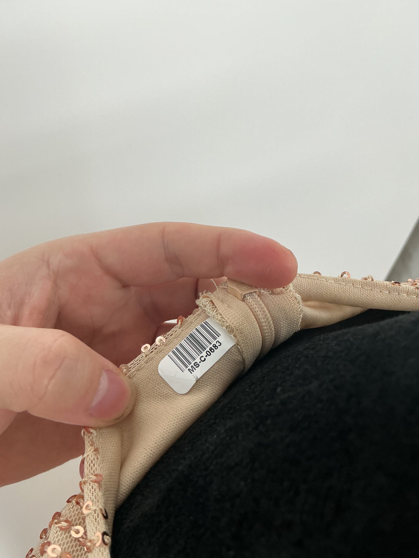 Gold Sequin Long Dress