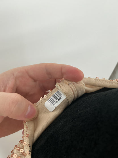 Gold Sequin Long Dress