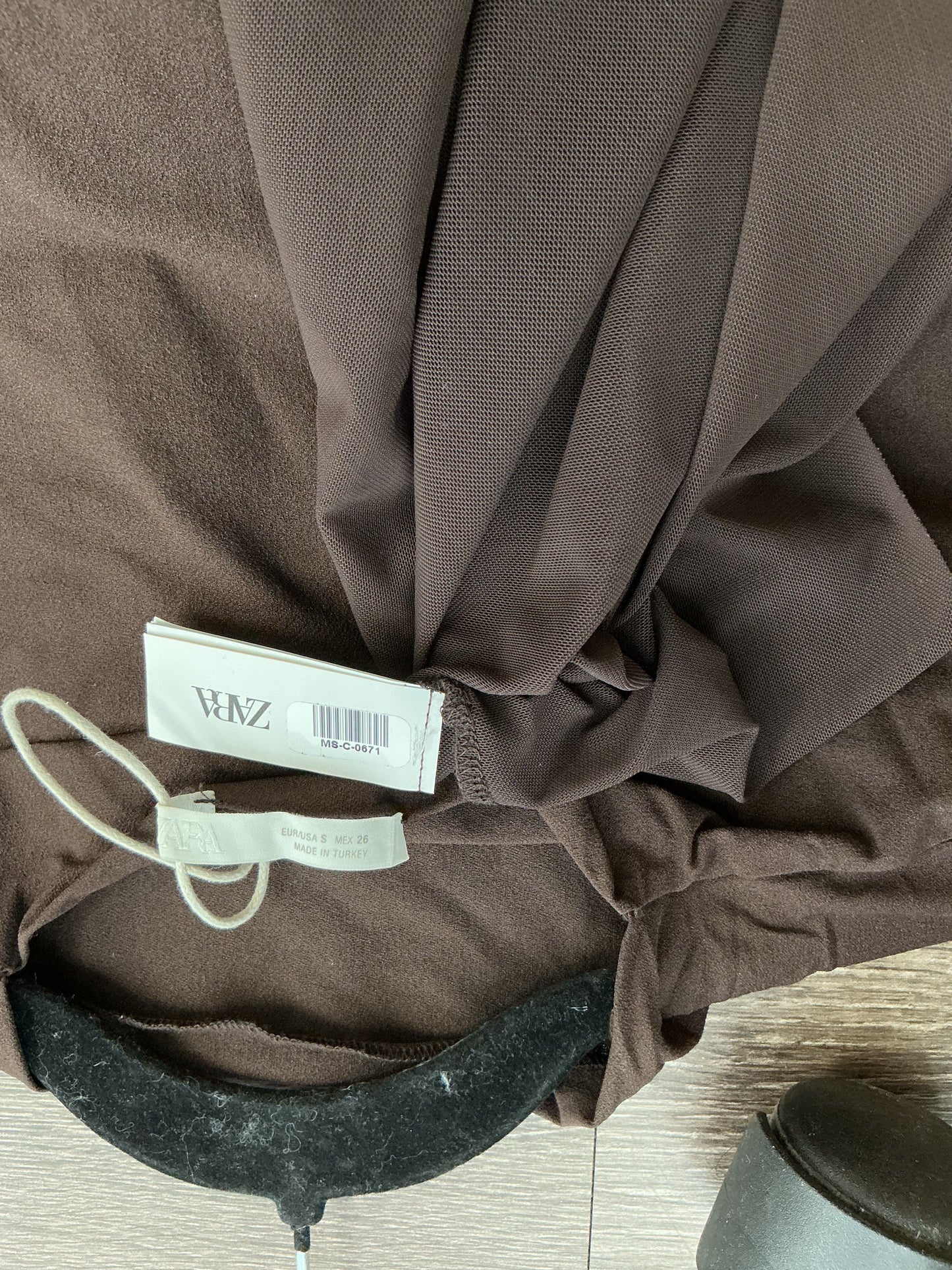 ZARA Brown Long Dress Size S