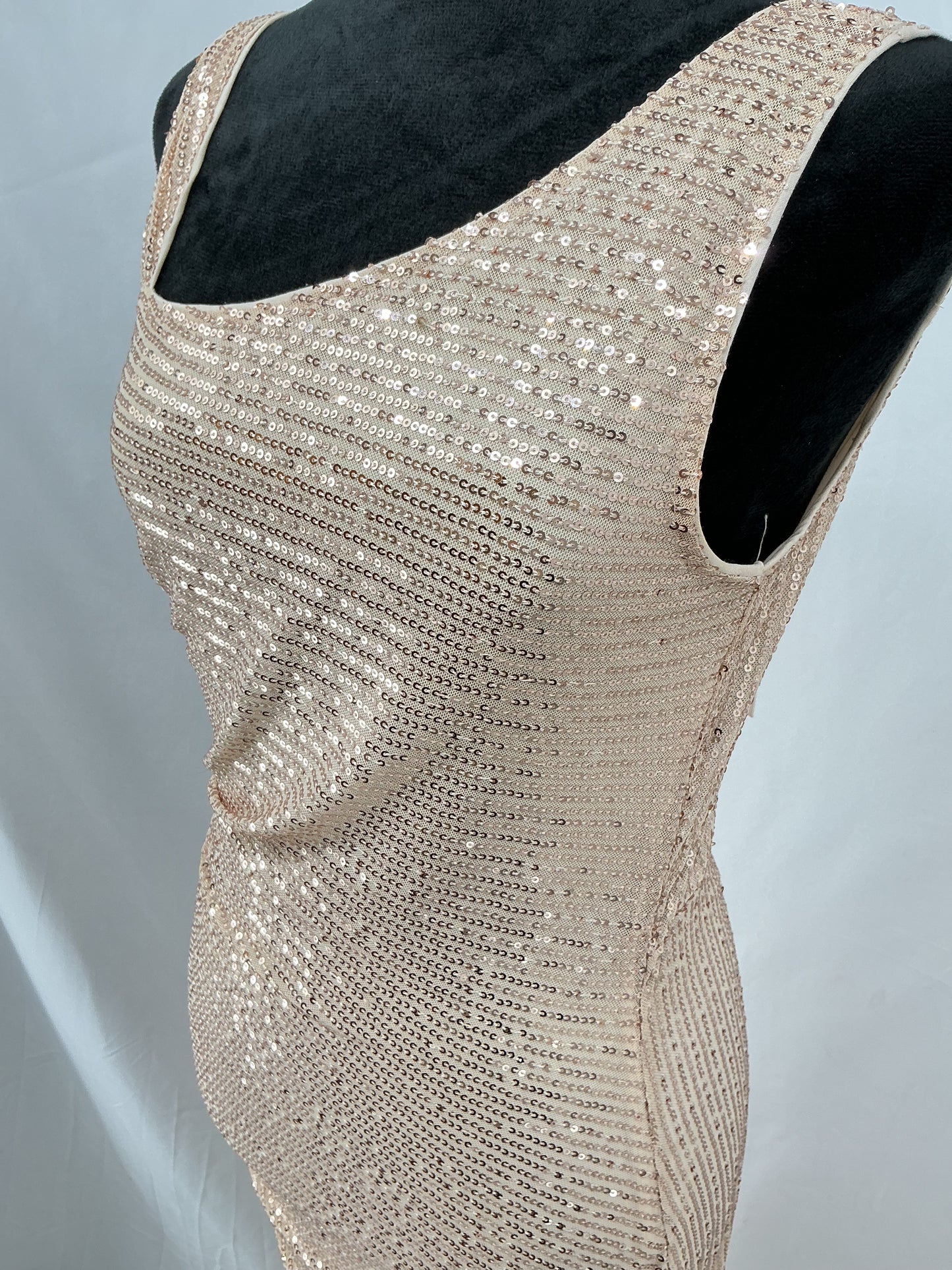 Grace Karin Gold Sequin Long Dress Size S