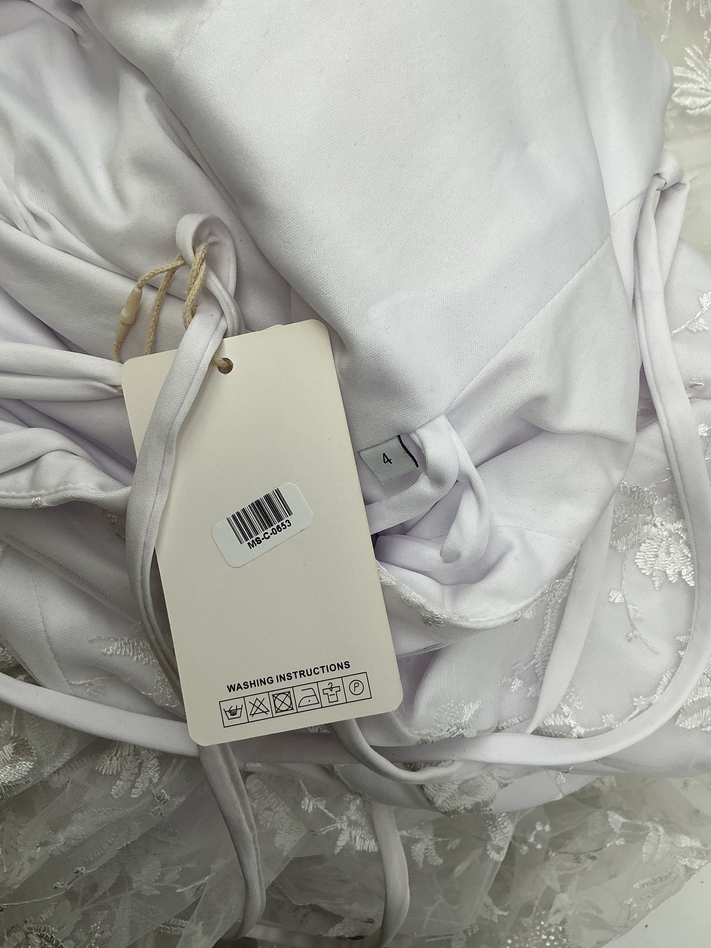 White Long Dress Size 4