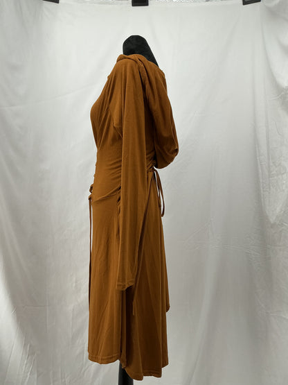 Brown Long Sleeve Dress Size S