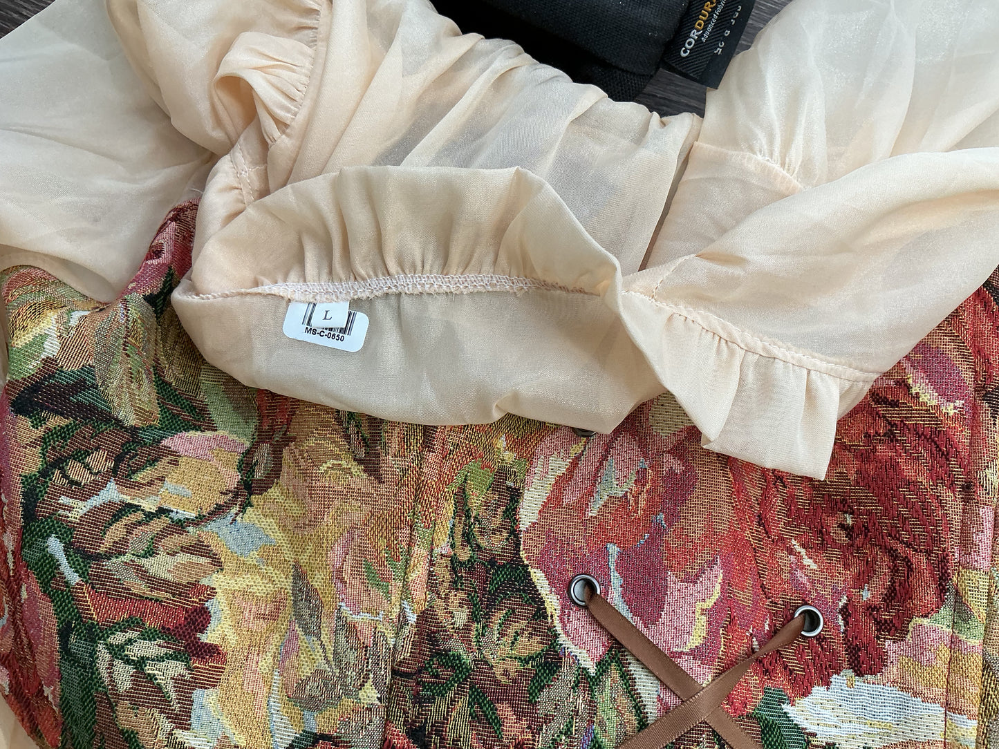 Long Sleeves Yellow Dress Size L