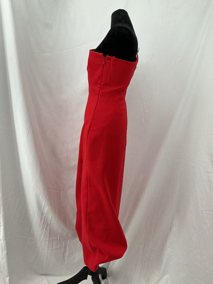 Red Sleeveless Long Dress Size 2