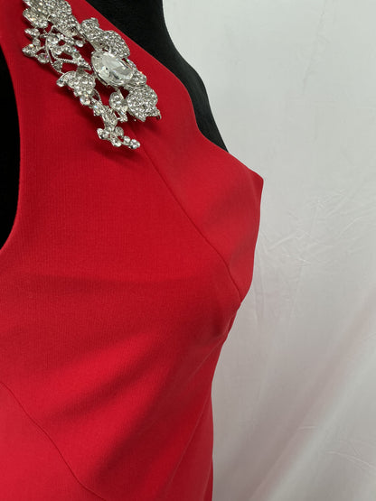 Red Sleeveless Long Dress Size 2