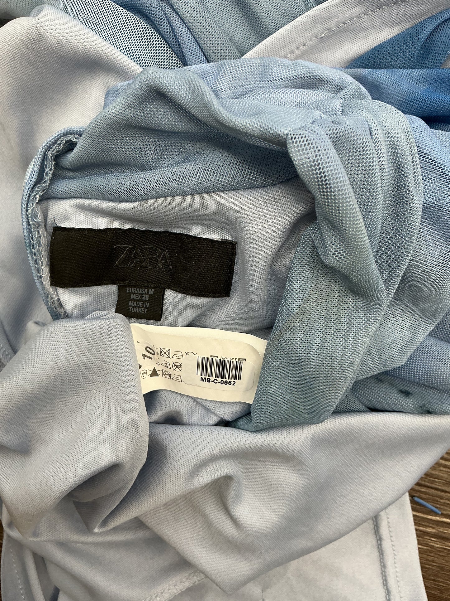 ZARA Blue Long Dress Size M