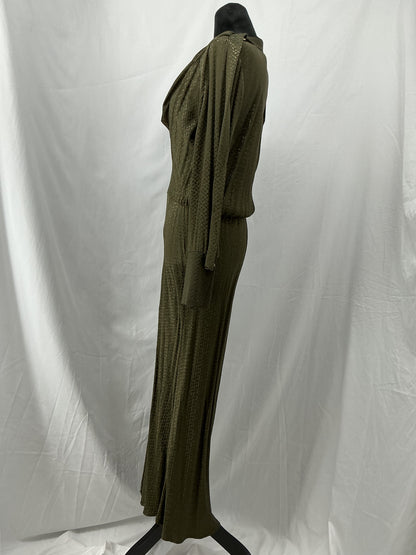 ZARA Green Long Sleeves Dress Size M