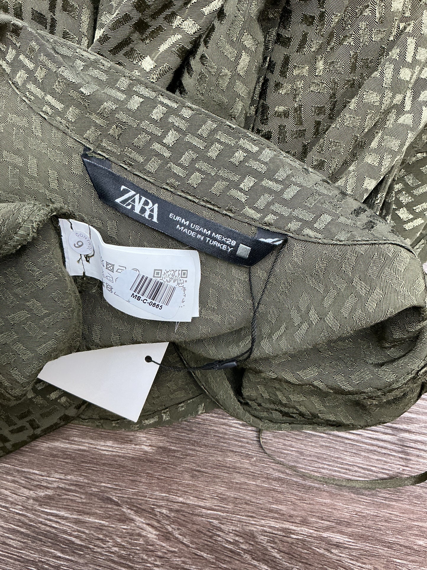 ZARA Green Long Sleeves Dress Size M