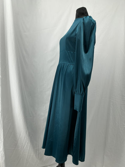 Blue Long Sleeves Dress Size S