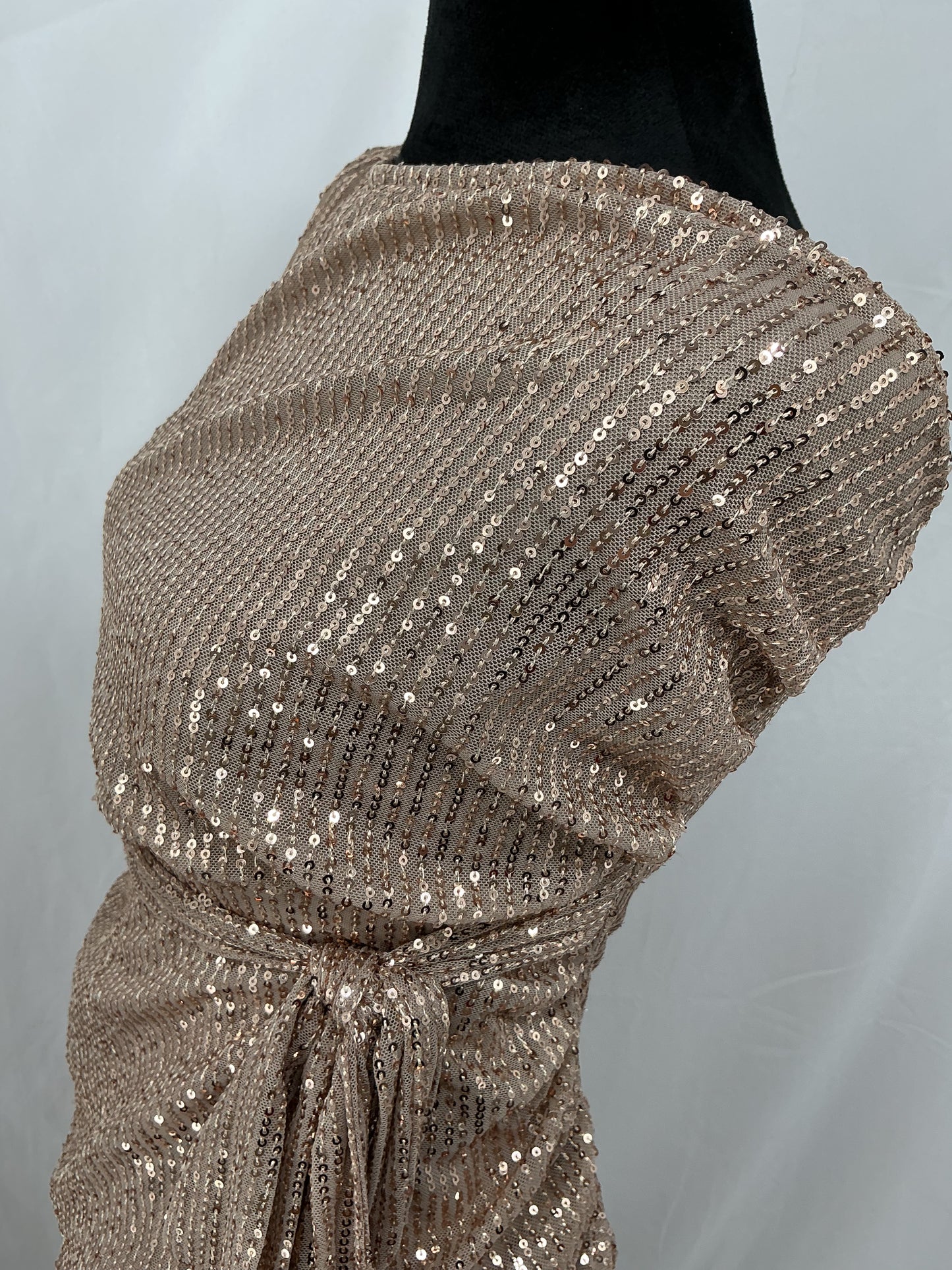 Gold Sequin Long Dress Size S