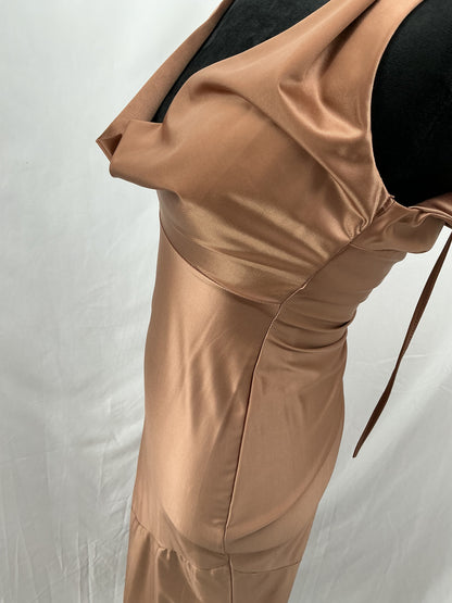 Brown Long Dress Size S