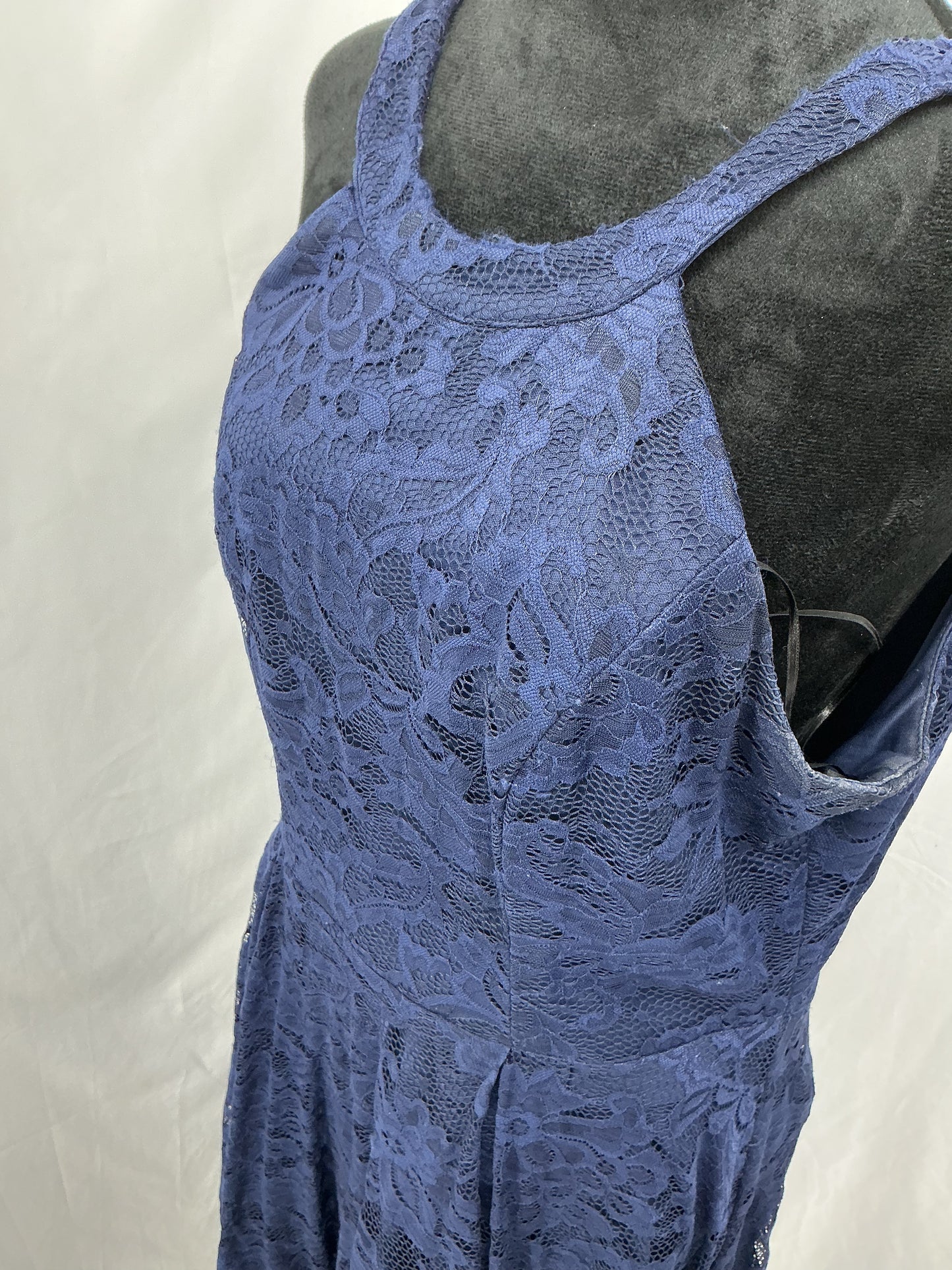 Blue Lace Dress Size L
