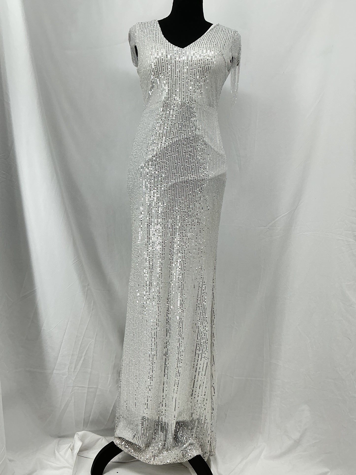 Silver Sequin Dress Size S