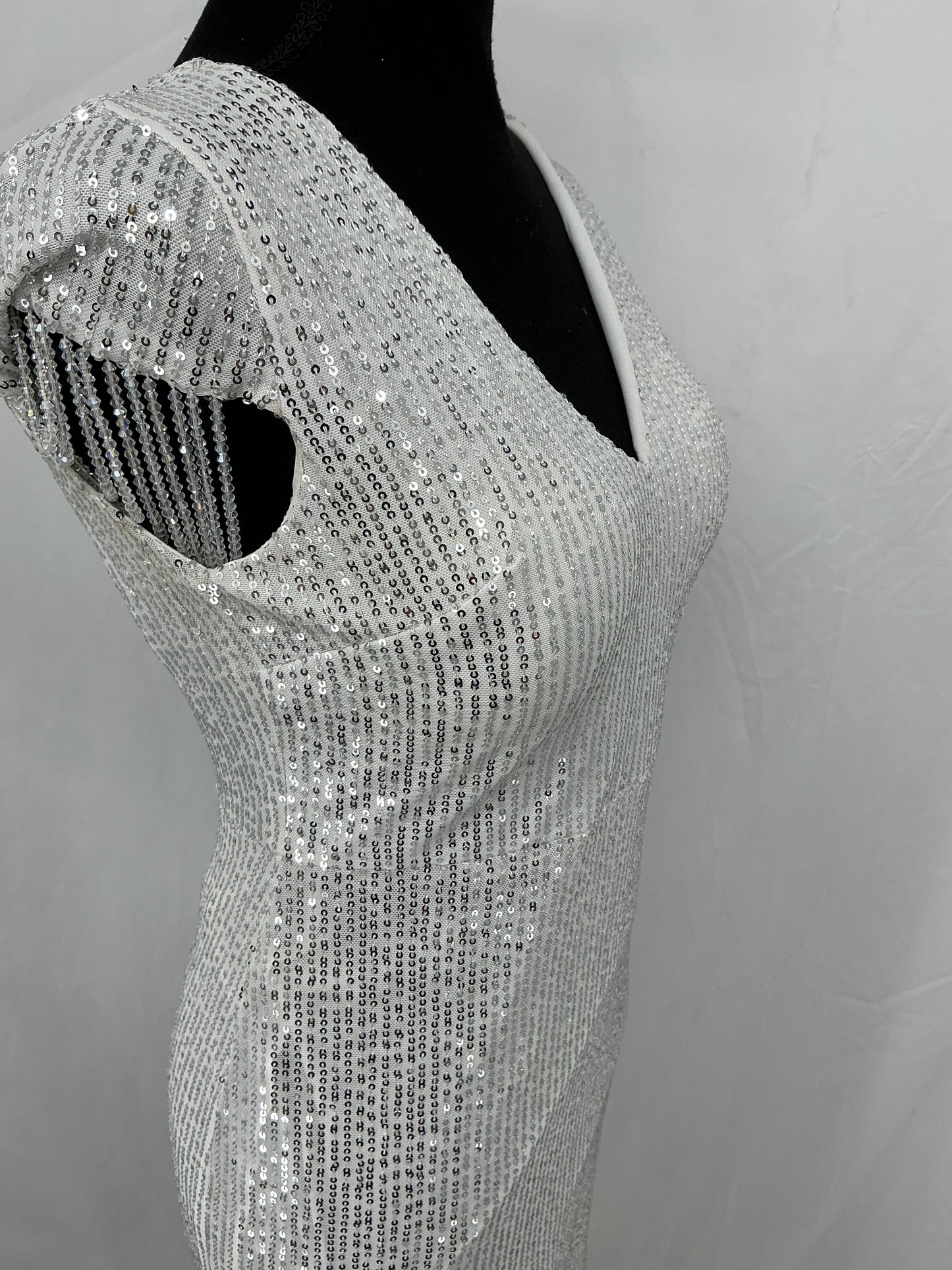Silver Sequin Dress Size S