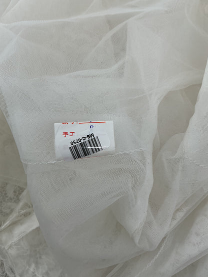 White Long Sheer Lace Robe