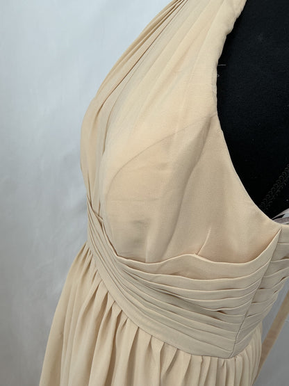 Beige Long Dress Size 10