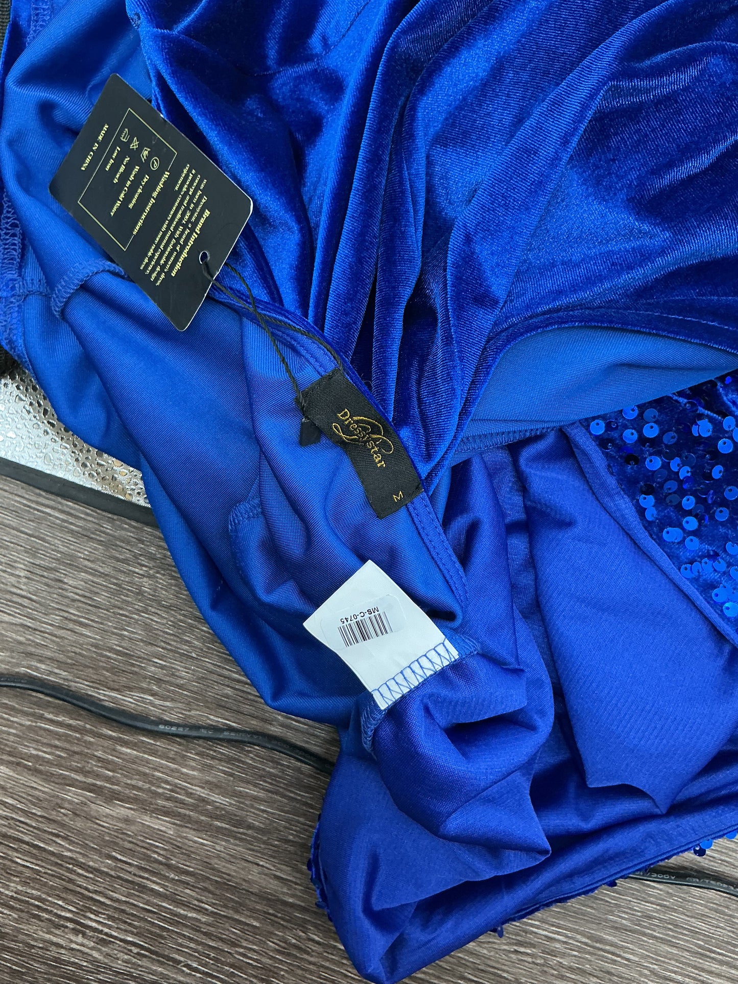 Blue Sequin Dress size M