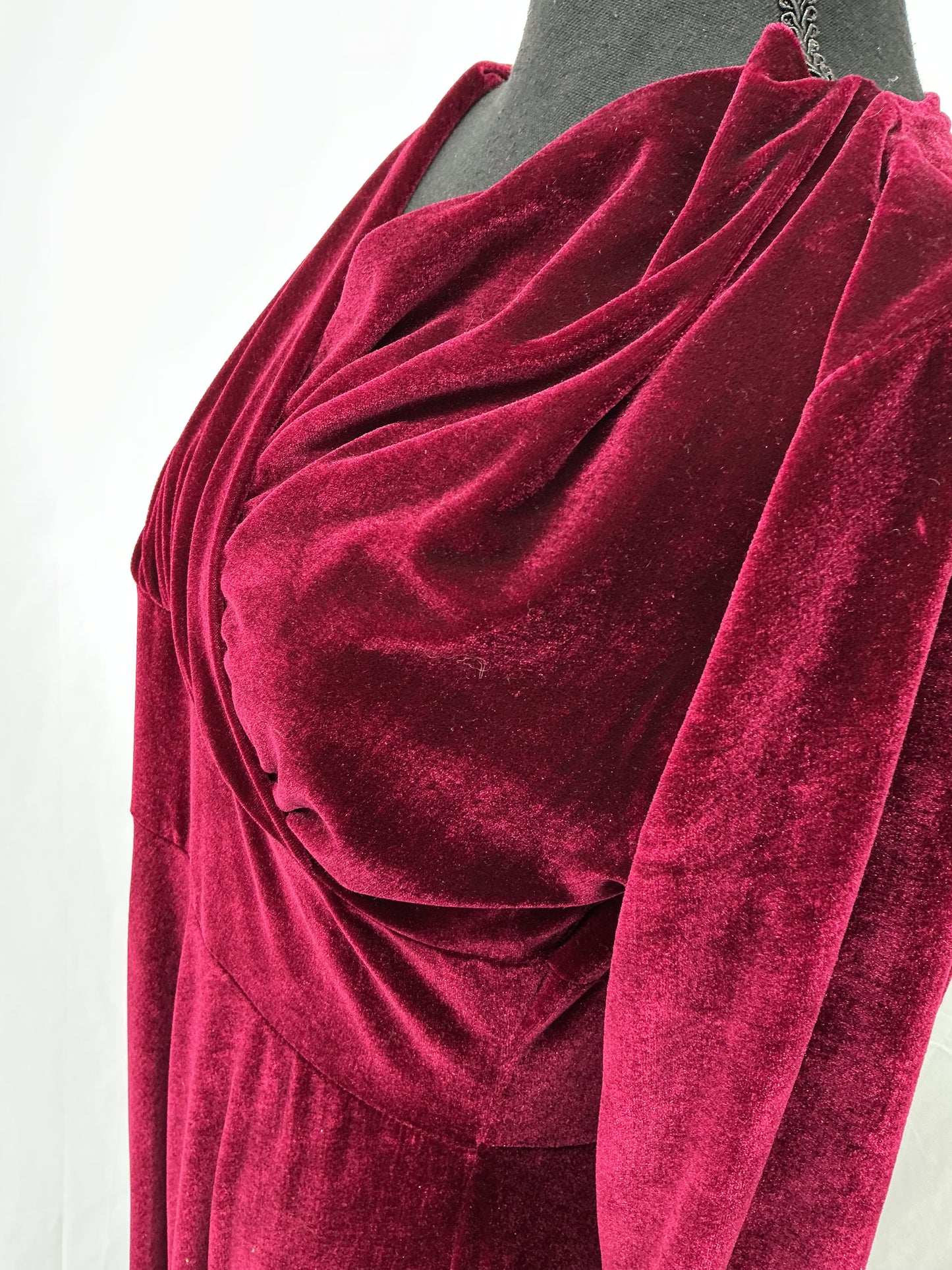 Maroon Velvet Dress size M