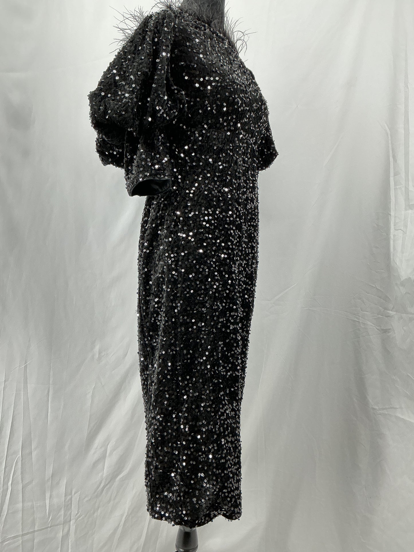 Black Sequin Dress Size M