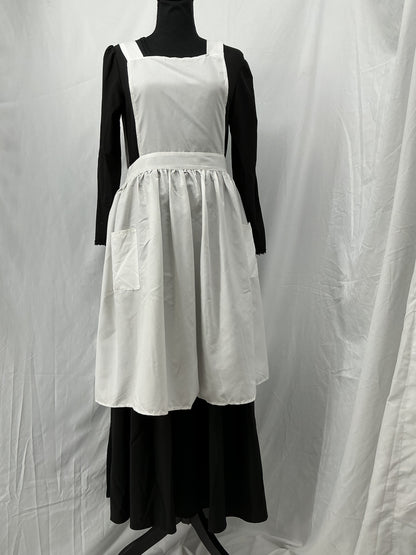White Maid Apron Size S