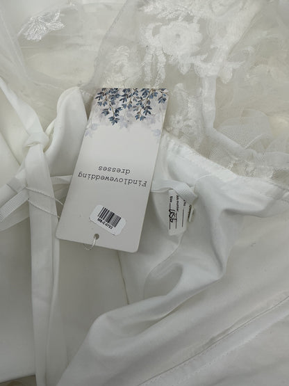 White Lace Long Dress Size 6