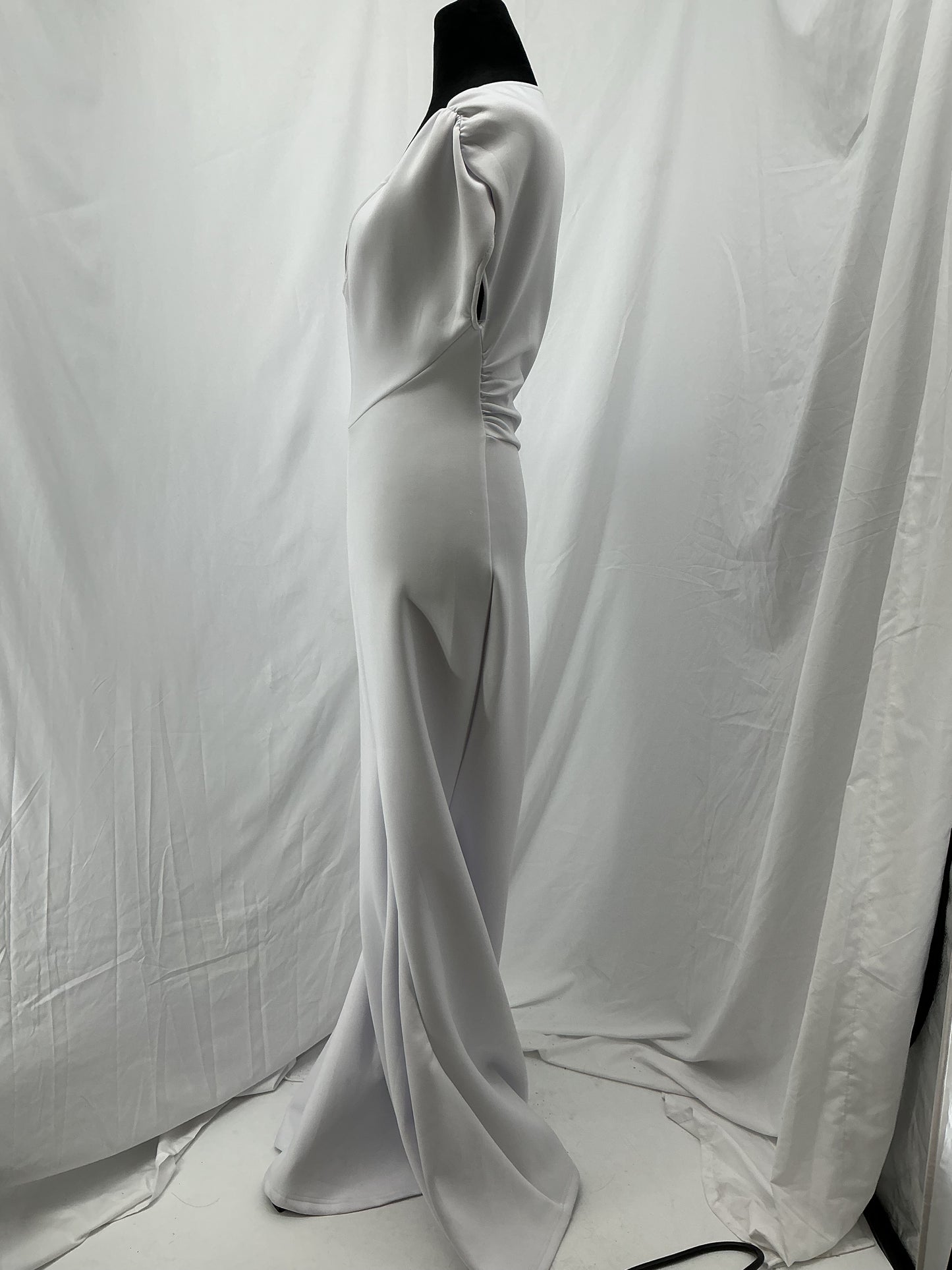 White Long Dress Size S