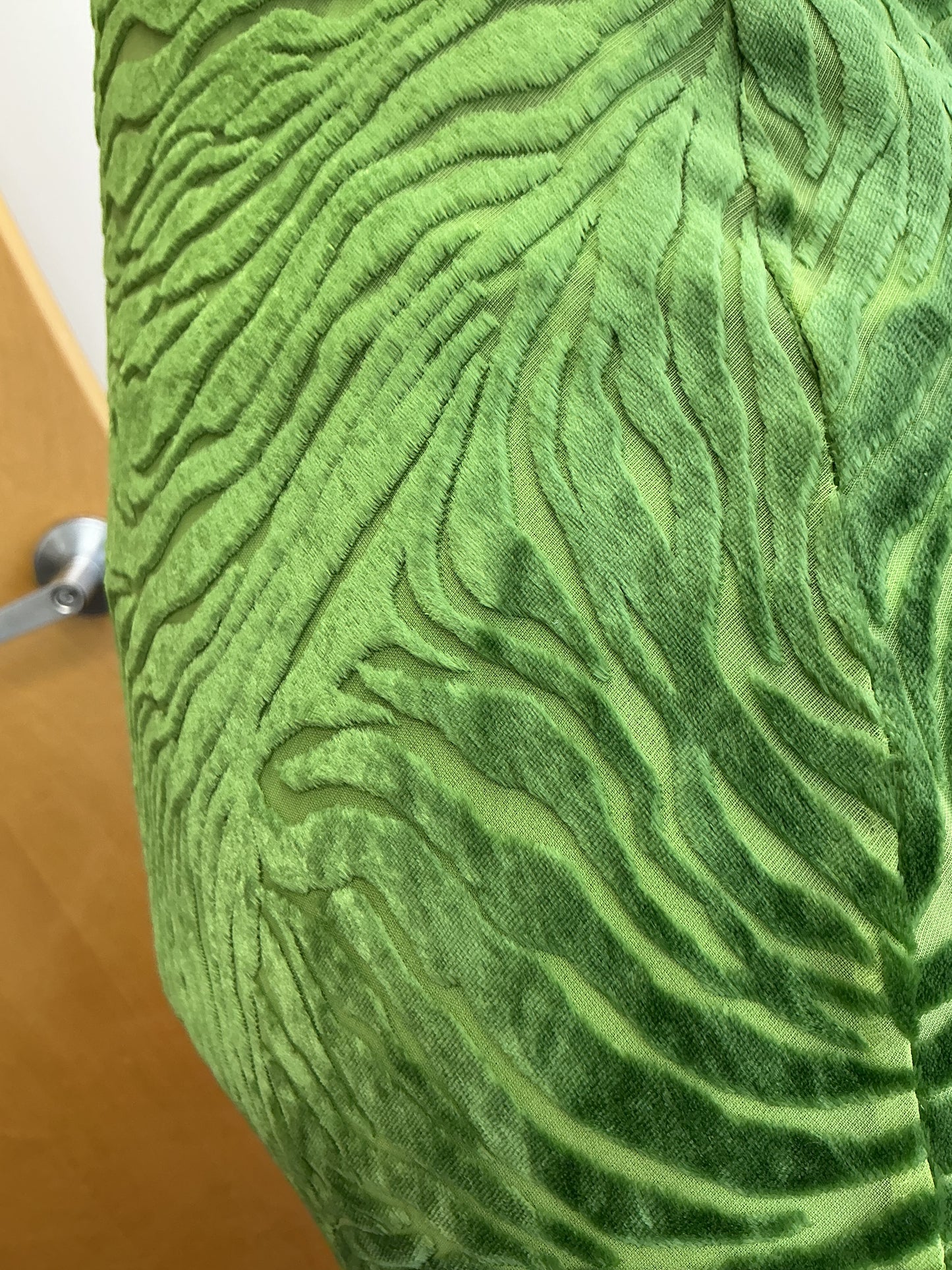 ZARA Green Textured Long Dress Size S