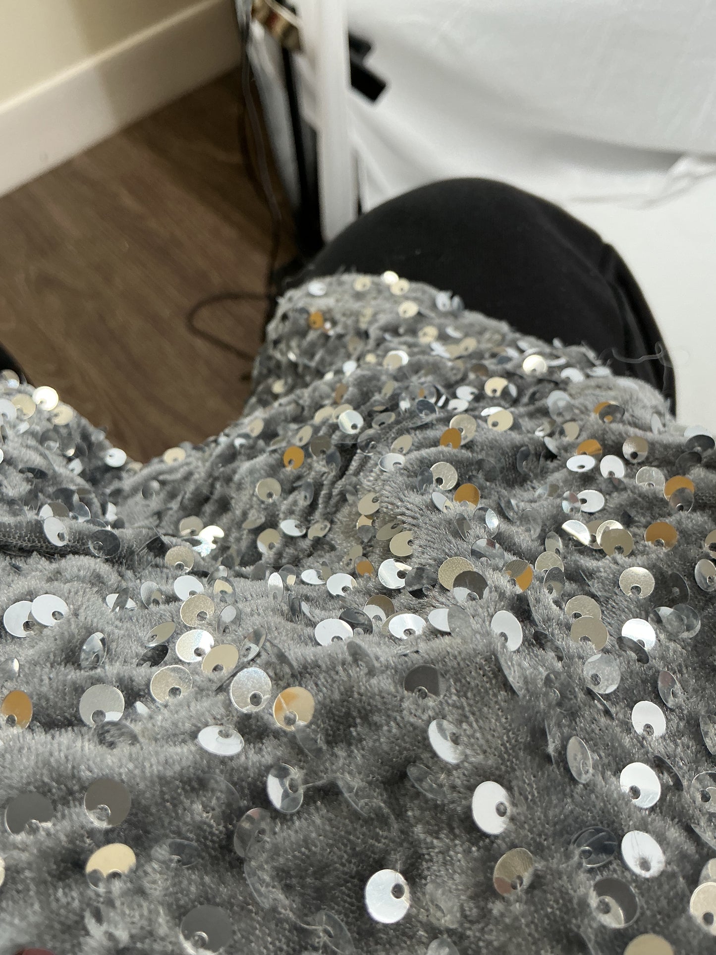 Silver Sequin Dress Size S