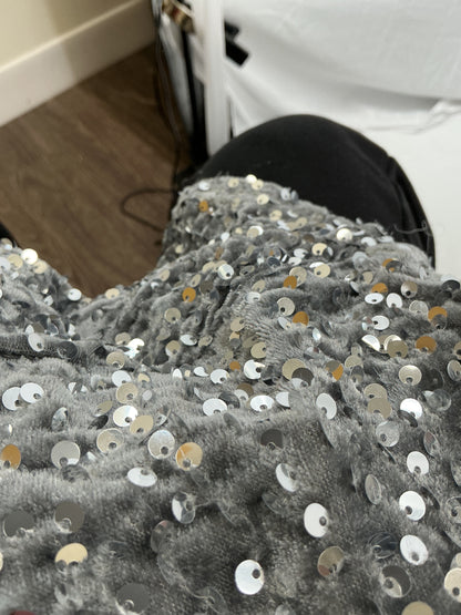 Silver Sequin Dress Size S