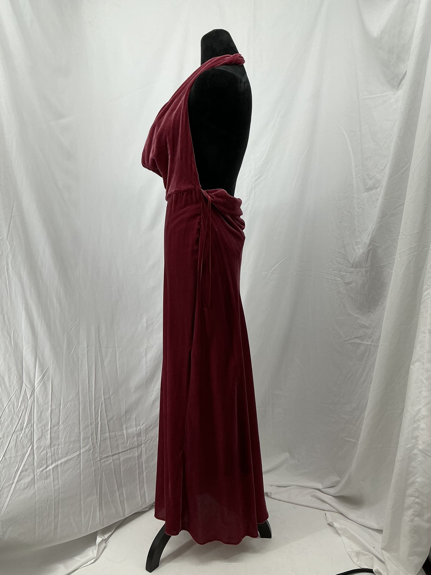 ZARA Maroon Long Dress Size S