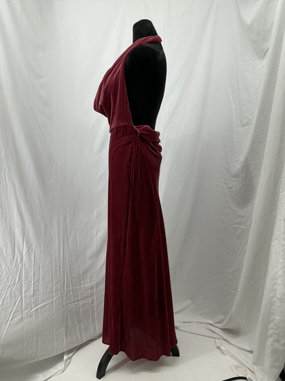 ZARA Maroon Long Dress Size S