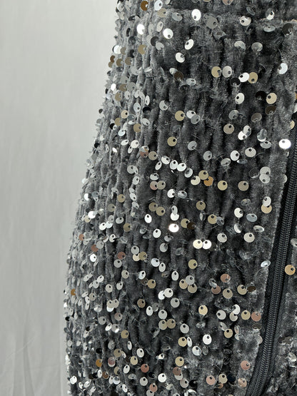 Silver Sequin Dress Size M
