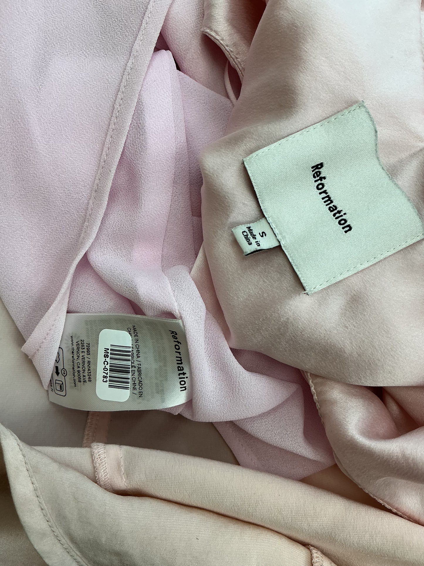 Pink Long Dress Size S