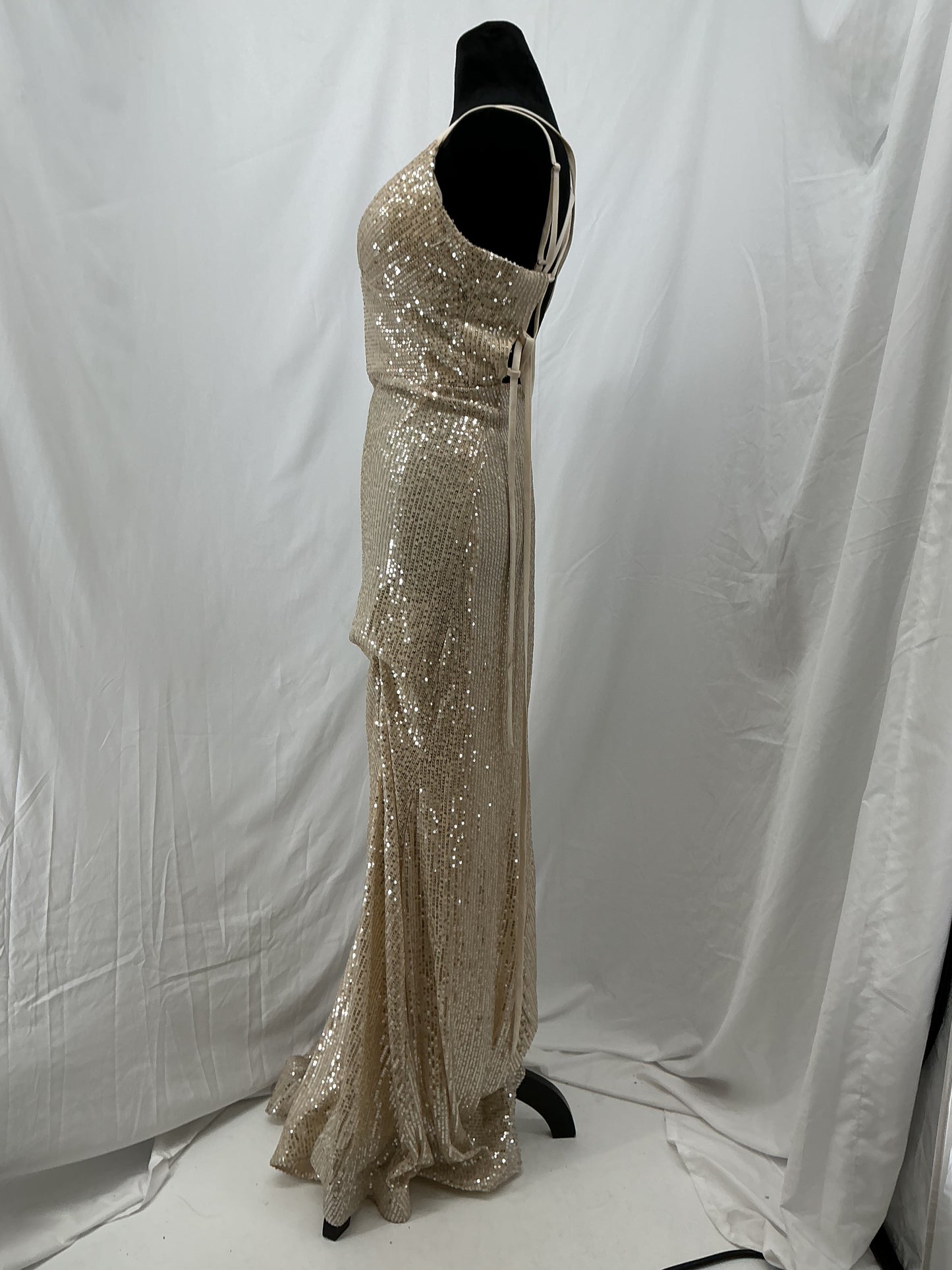 Gold sequin Long Dress Size 8