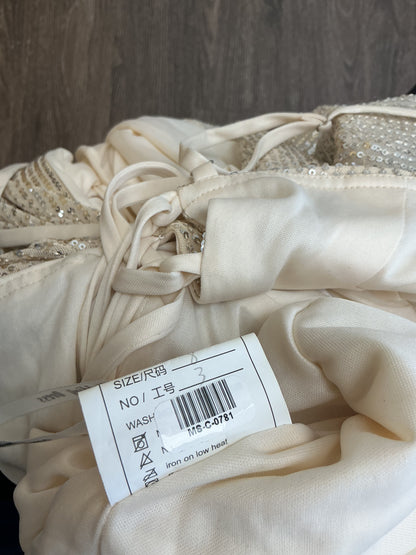 Gold sequin Long Dress Size 8