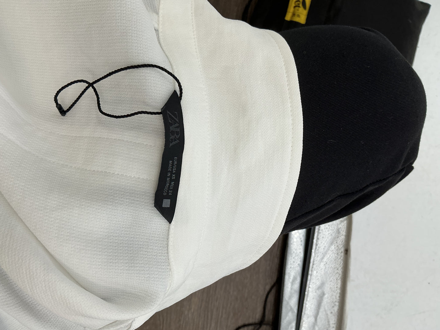 ZARA White Dress Coat Size XS