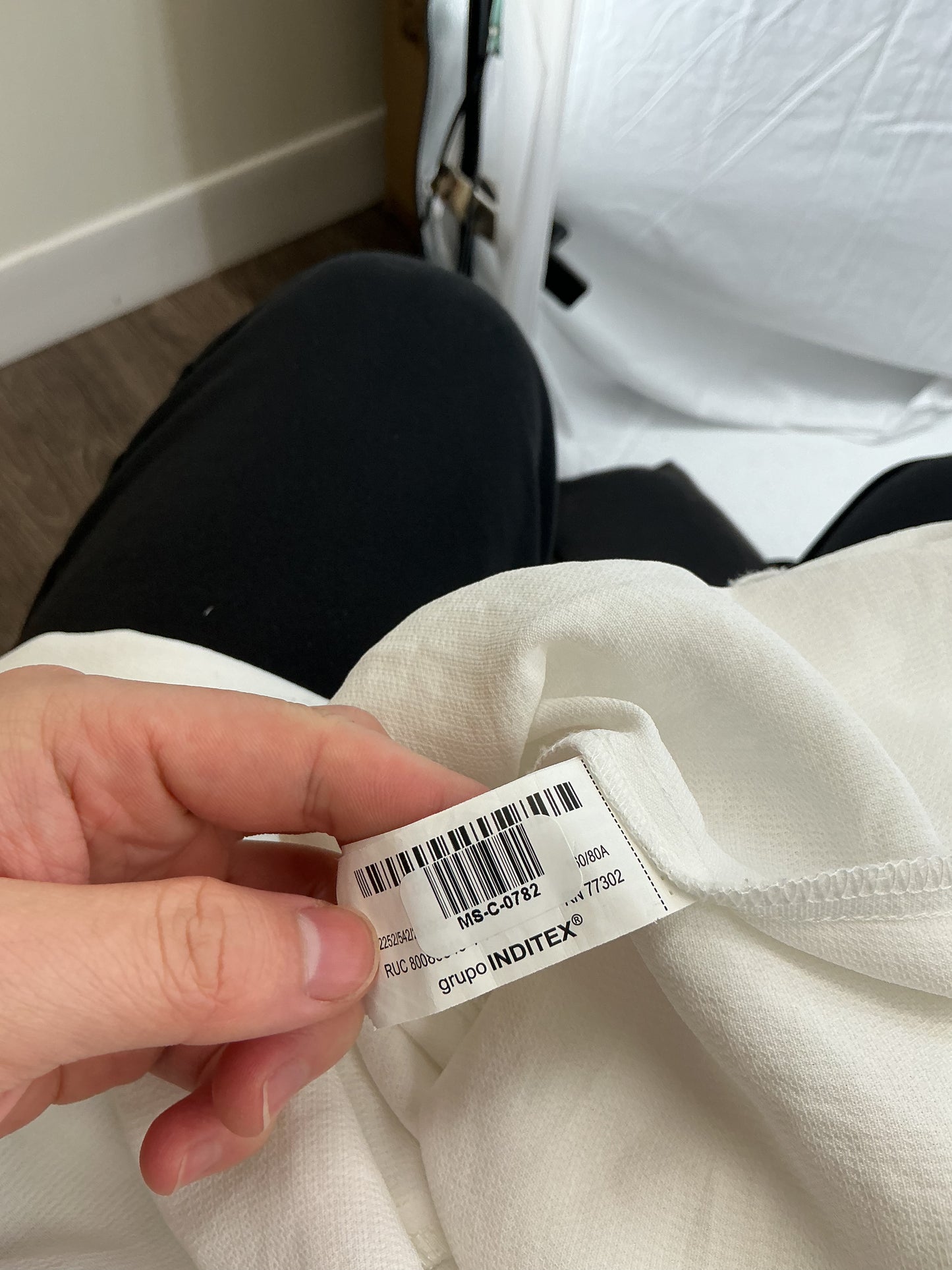 ZARA White Dress Coat Size XS