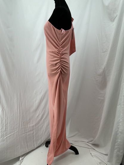 Pretty Garden Pink One-shoulder Dress Size M