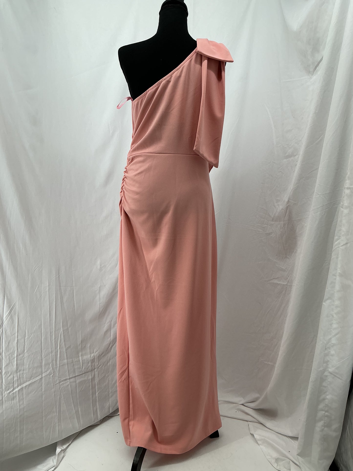 Pretty Garden Pink One-shoulder Dress Size M