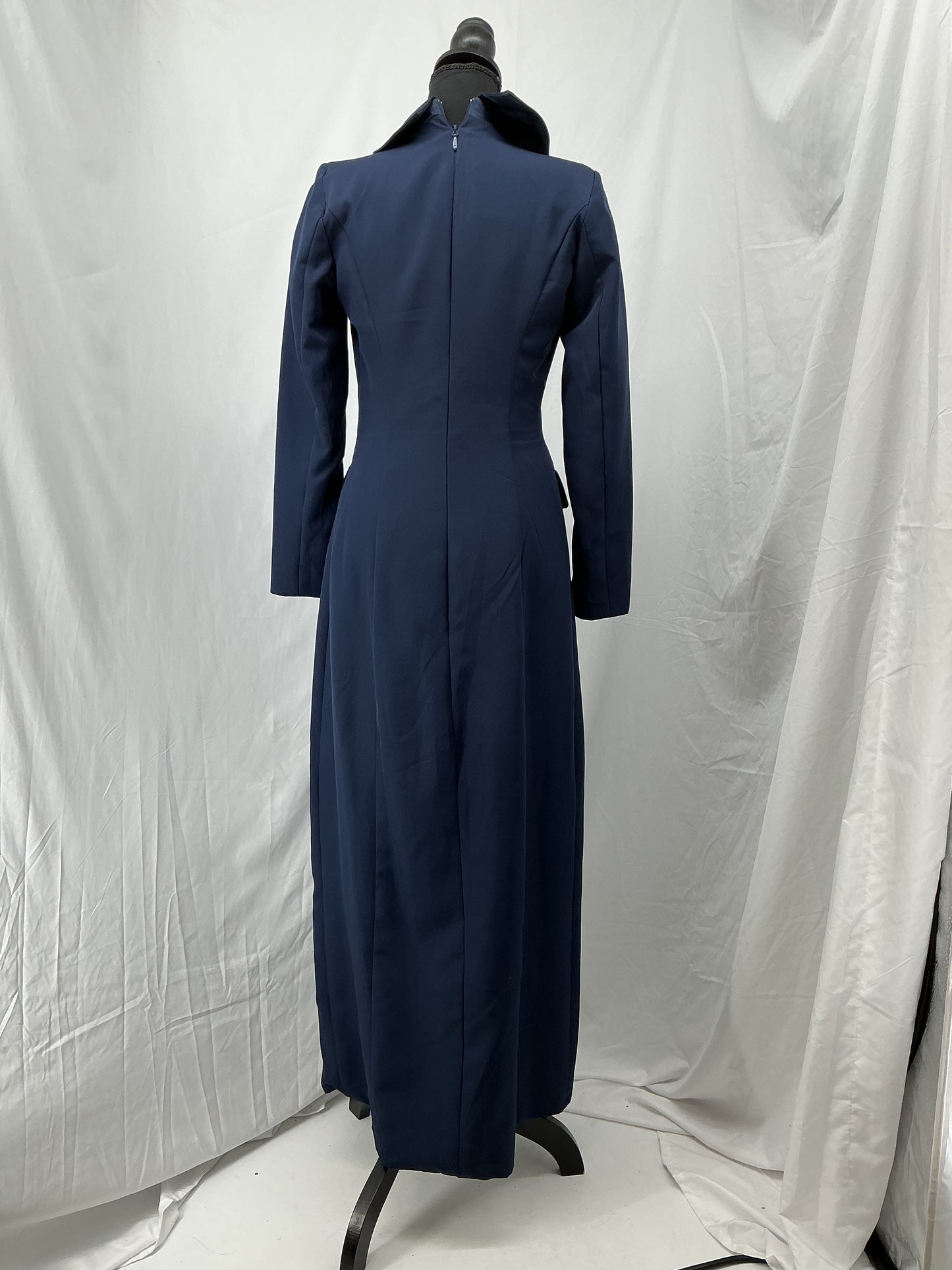 Navy Blue Suit Long Coat size No