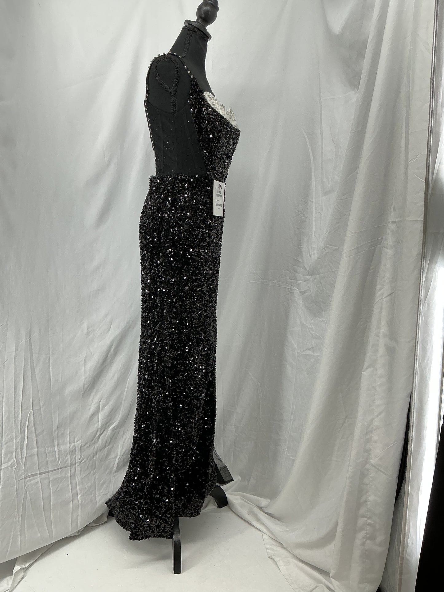 Black Sequin Dress Size No