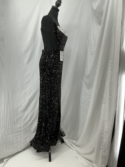 Black Sequin Dress Size No
