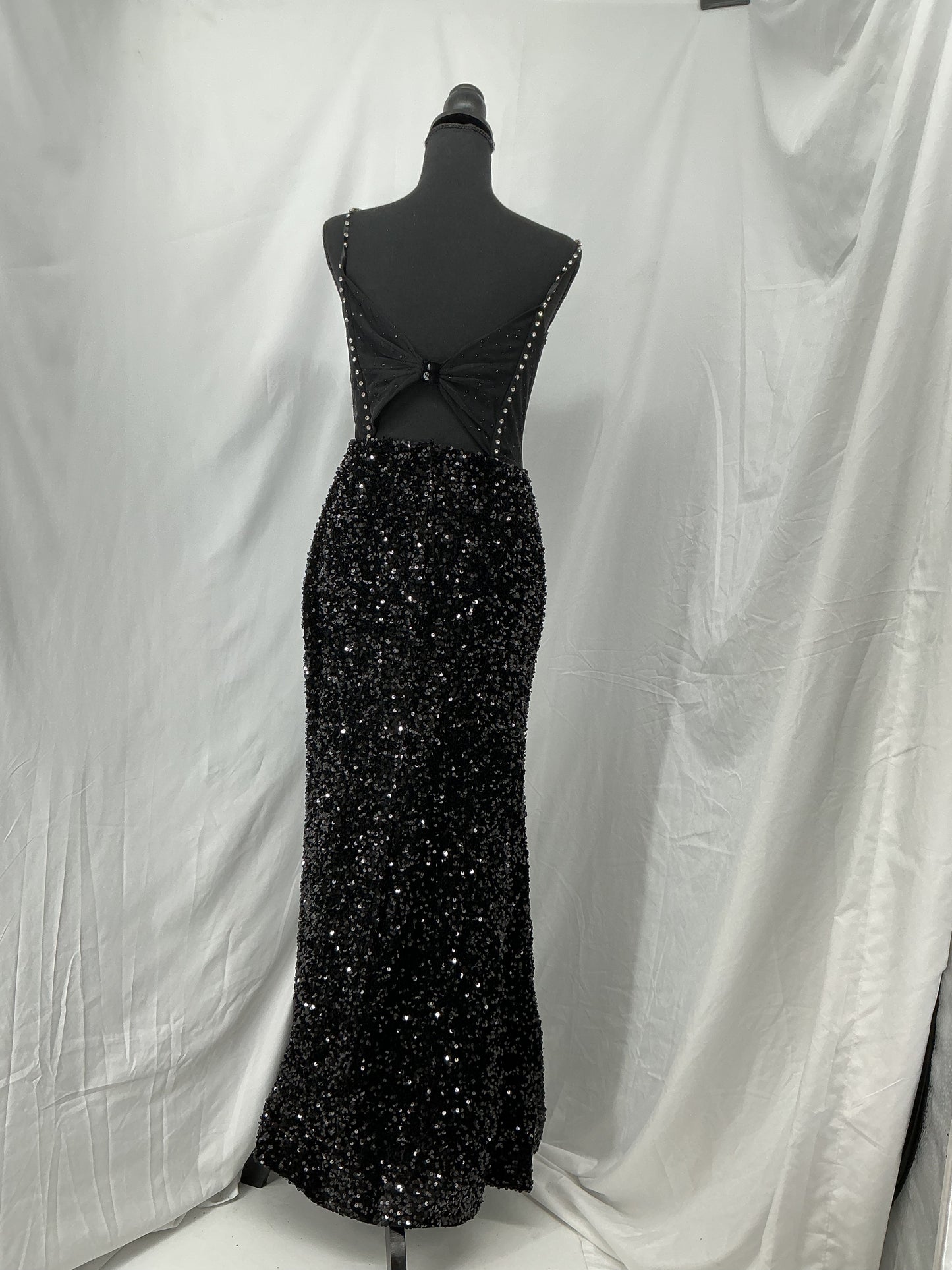Black Sequin Dress Size No