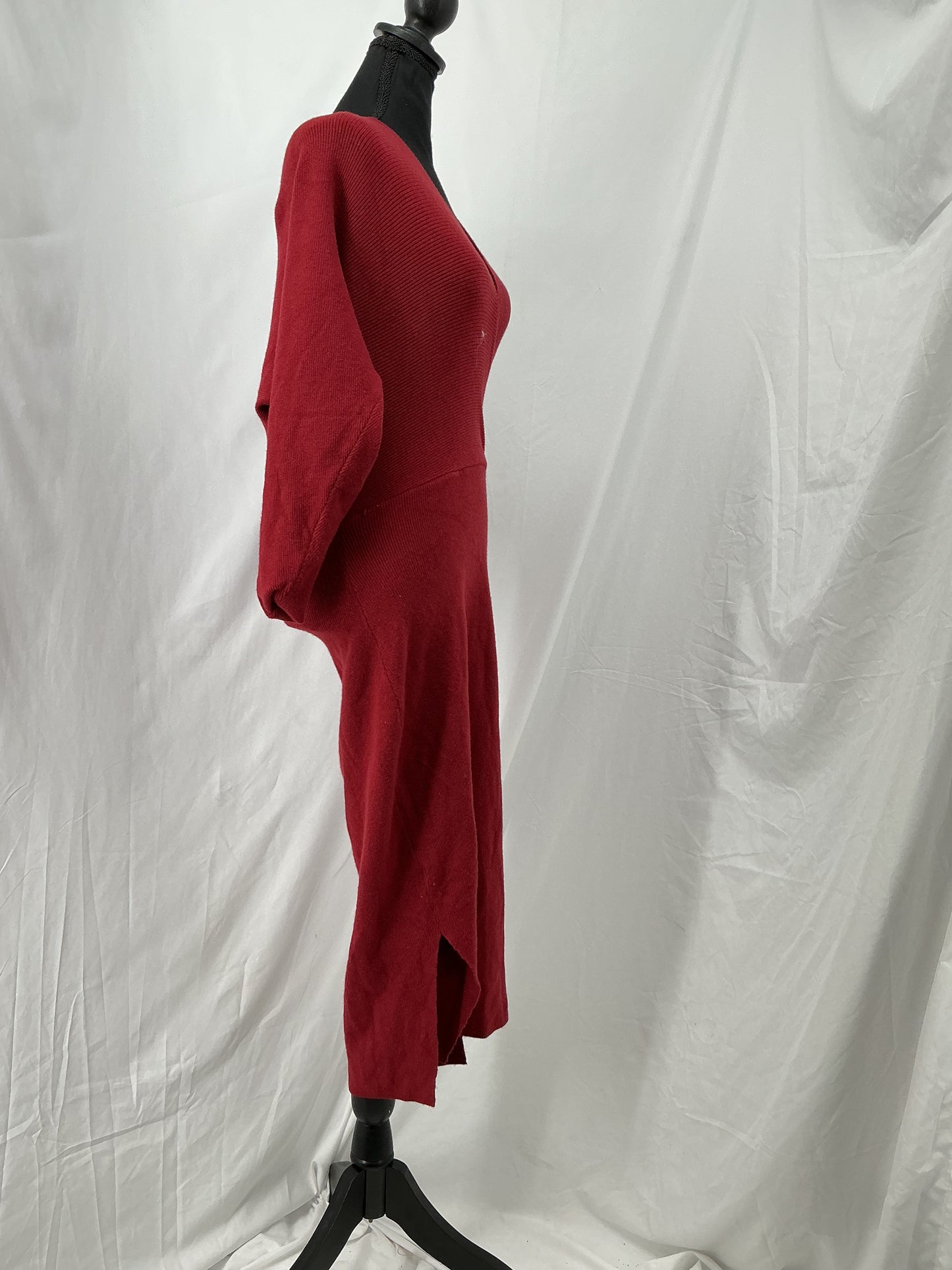 Long Sleeve Red Dress Size M