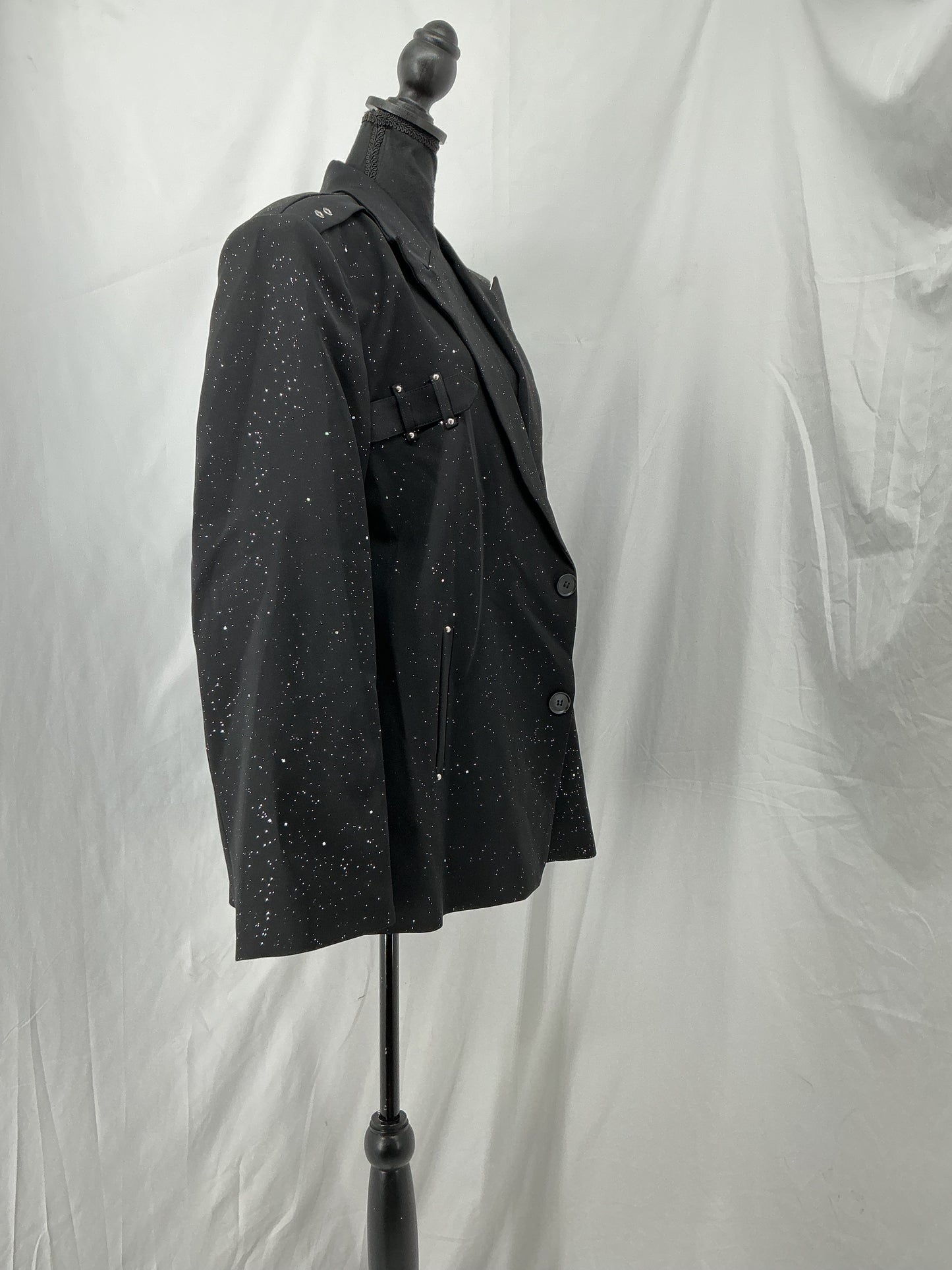 Black Textured Blazer Size XL