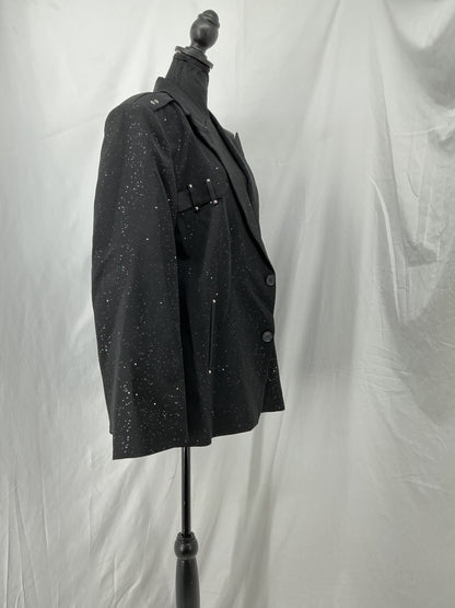 Black Textured Blazer Size XL