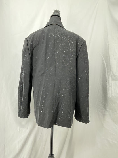 Black Textured Blazer Size XL