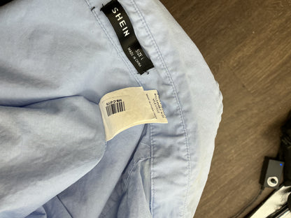 SHEIN Light Blue Button-up Shirt Size L