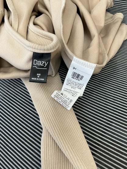 Beige Long Sleeve Dress Size M