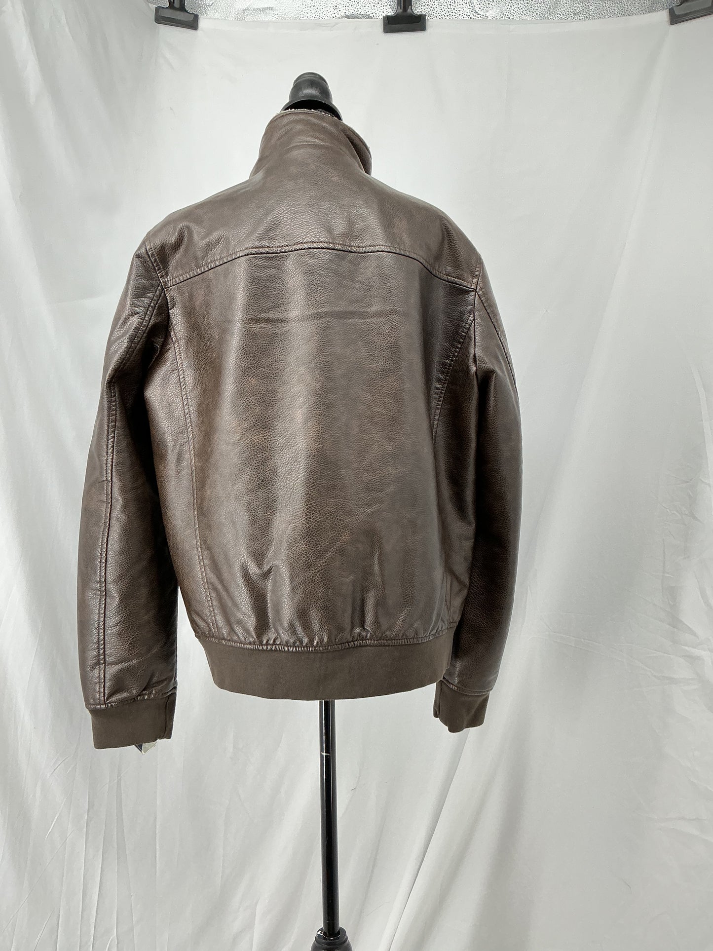 Brown Leather Jacket Size M